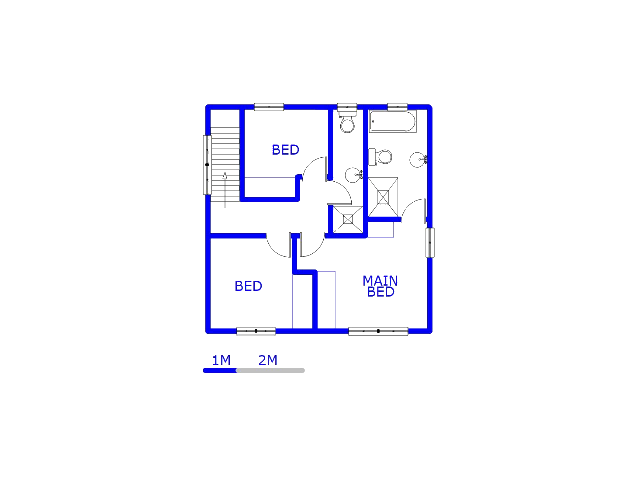 Floor plan of the property in Derdepoortpark
