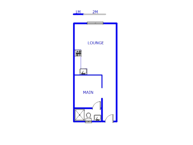 Floor plan of the property in Ferndale - JHB