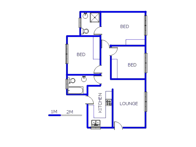 Floor plan of the property in Alliance