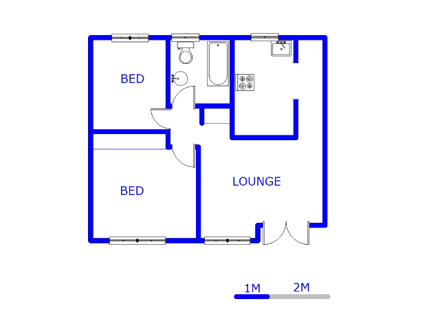 Ground Floor - 50m2 of property for sale in Witpoortjie