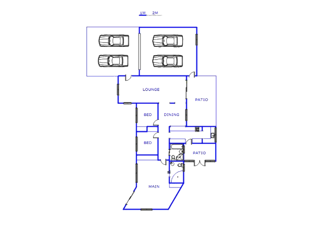Floor plan of the property in Bonaero Park