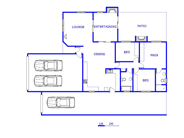 Floor plan of the property in Joostenberg
