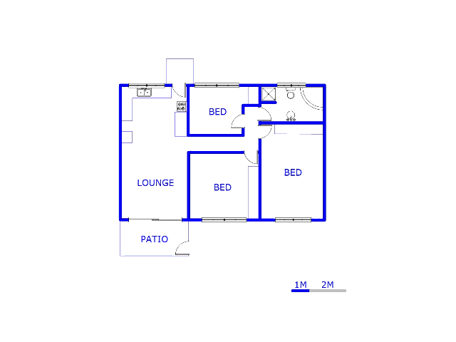 Floor plan of the property in Wolmer