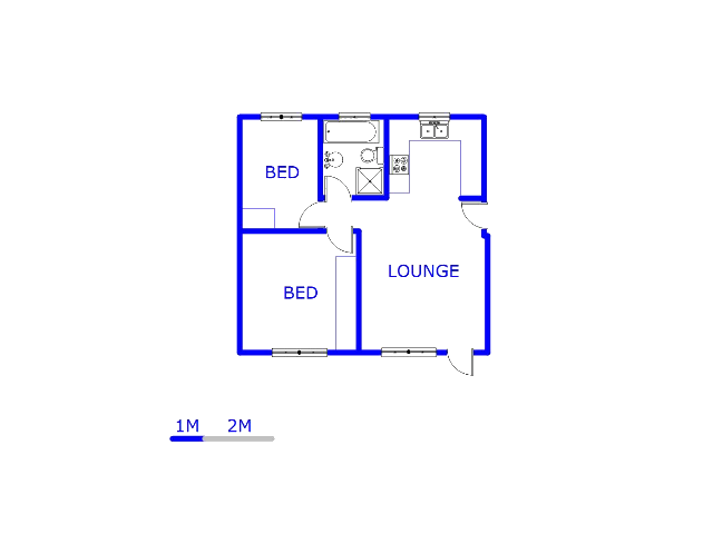 Floor plan of the property in Andeon