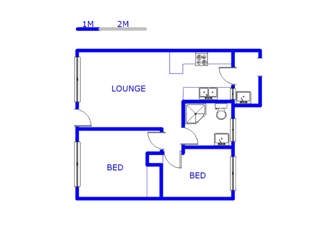 Floor plan of the property in Elspark