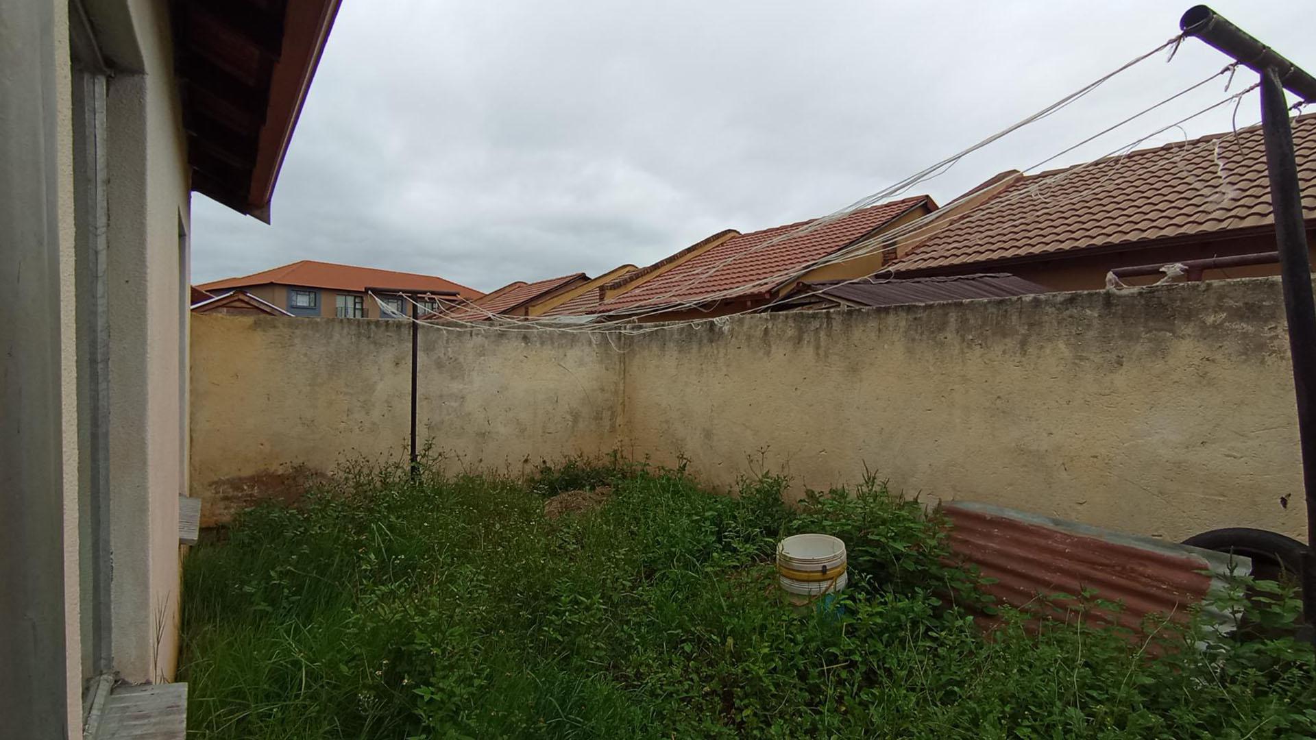 Backyard of property in Soshanguve