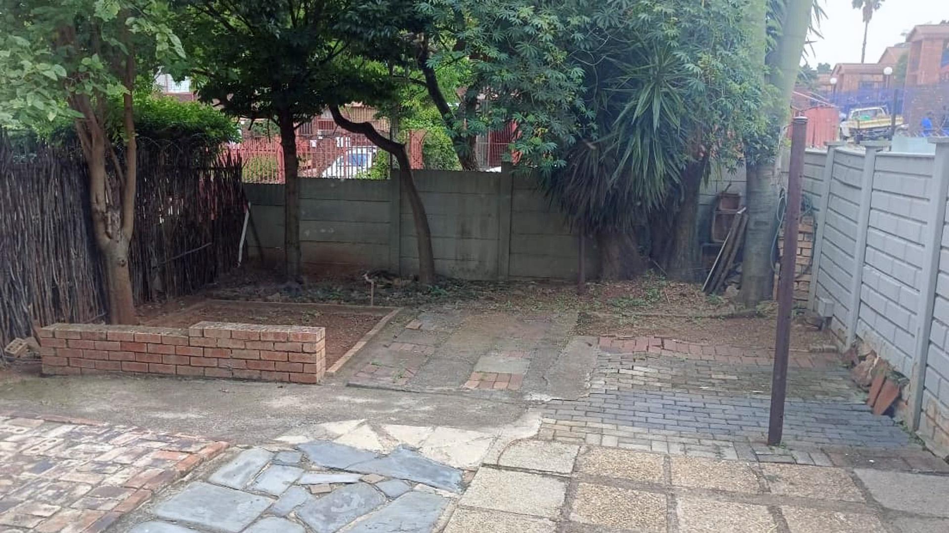 Backyard of property in Windsor