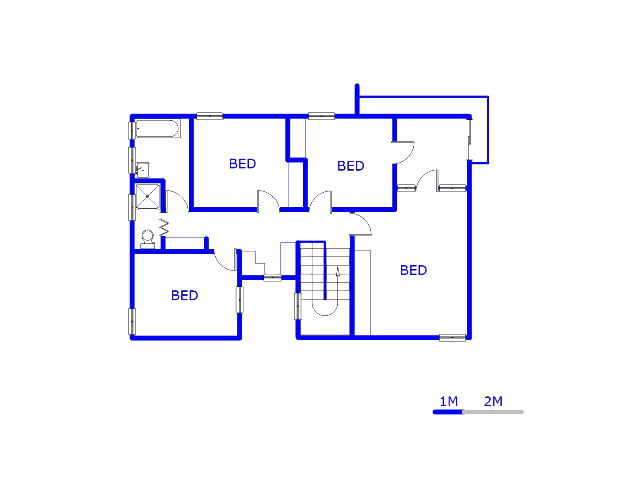 Floor plan of the property in Arcadia