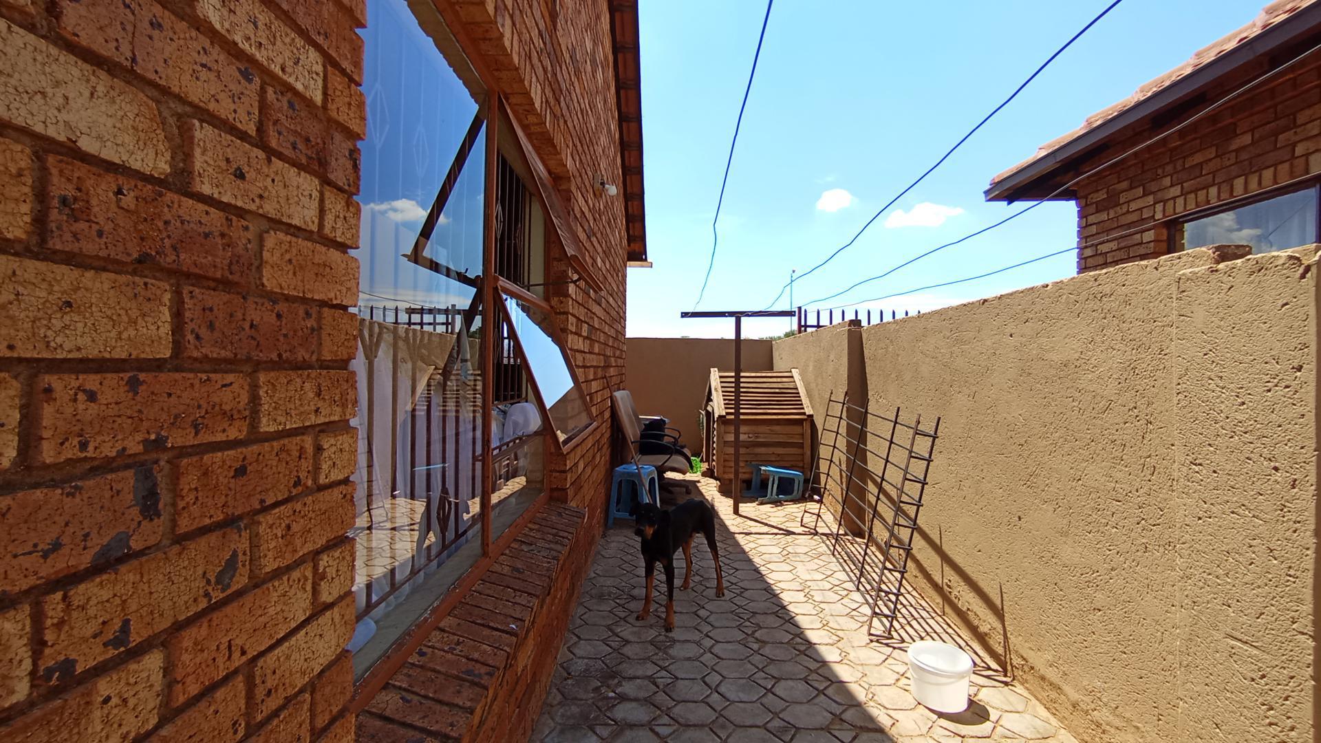 Backyard of property in Soshanguve