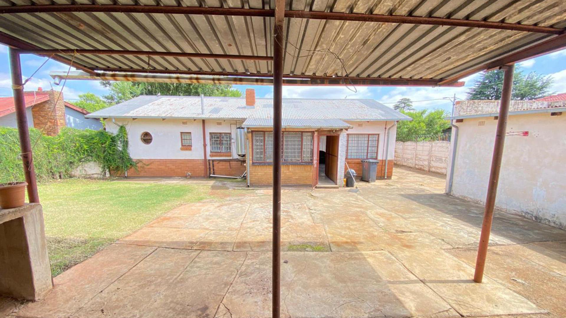 Backyard of property in Westonaria