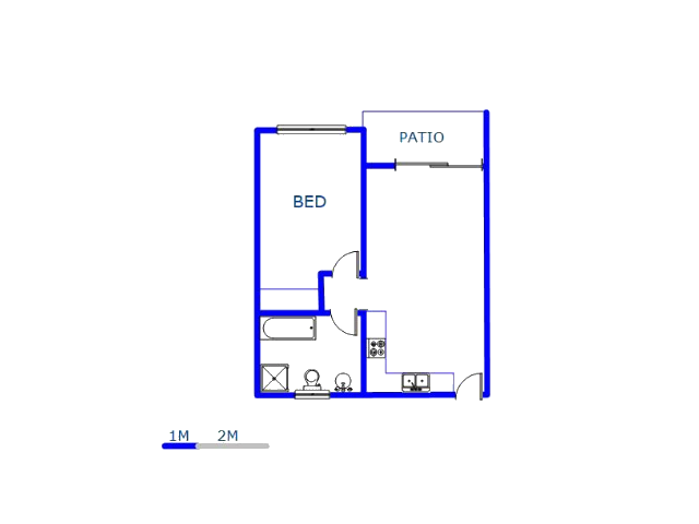 Floor plan of the property in Ferndale - JHB