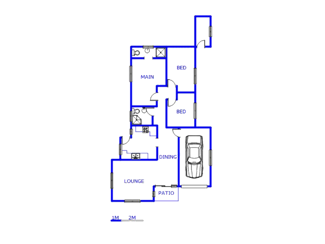 Floor plan of the property in Lovu