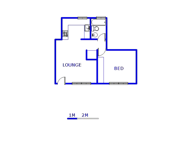 Floor plan of the property in Glen Marais