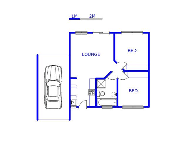 Floor plan of the property in Sundowner