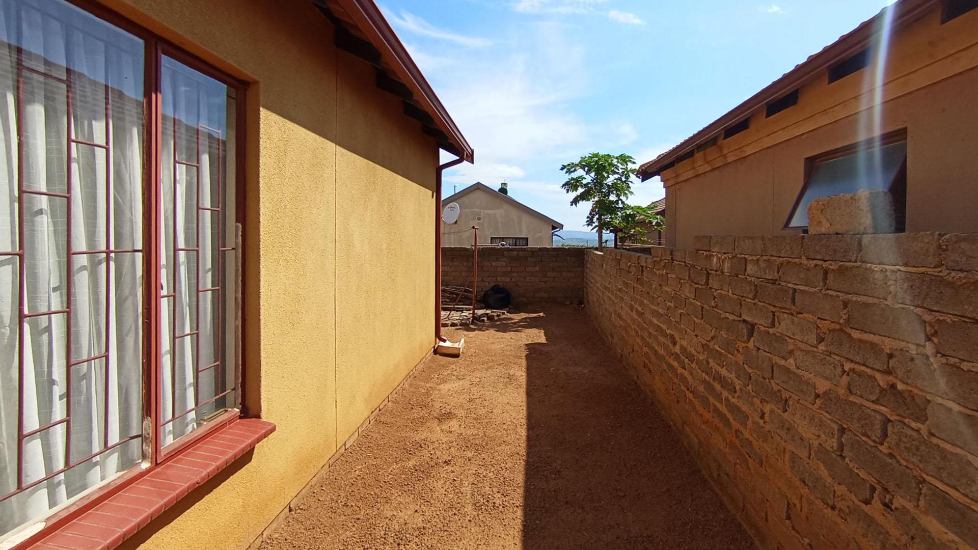 Backyard of property in Soshanguve