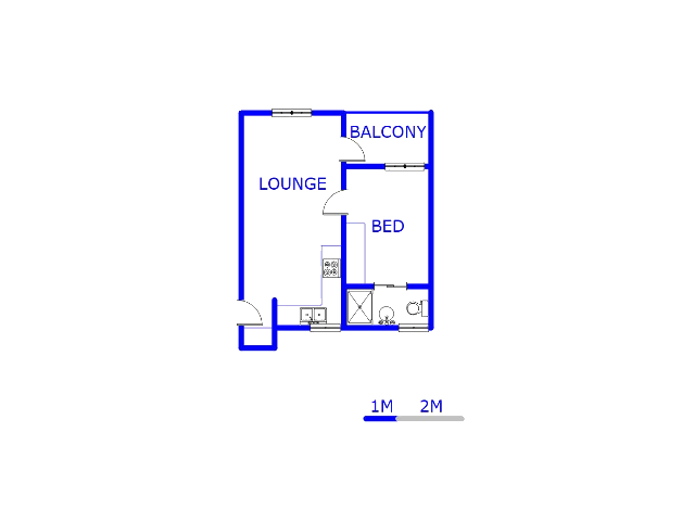 Floor plan of the property in Glen Austin AH (Midrand)