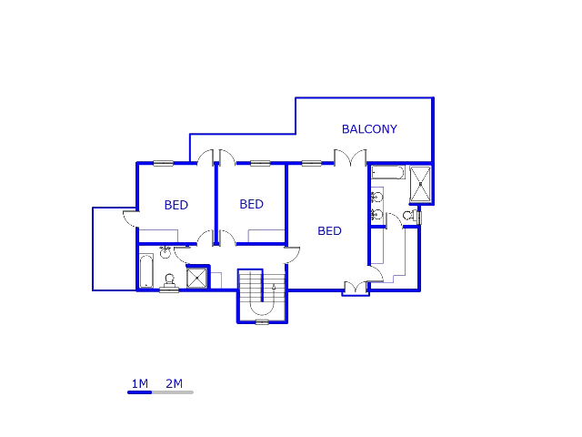 Floor plan of the property in Celtisdal