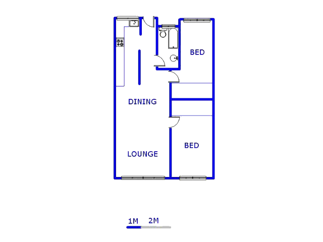 Floor plan of the property in Strubenvale
