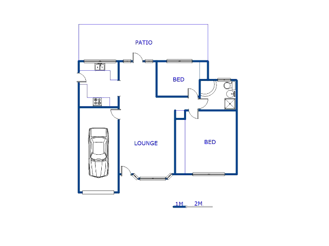 Floor plan of the property in Scottsville PMB