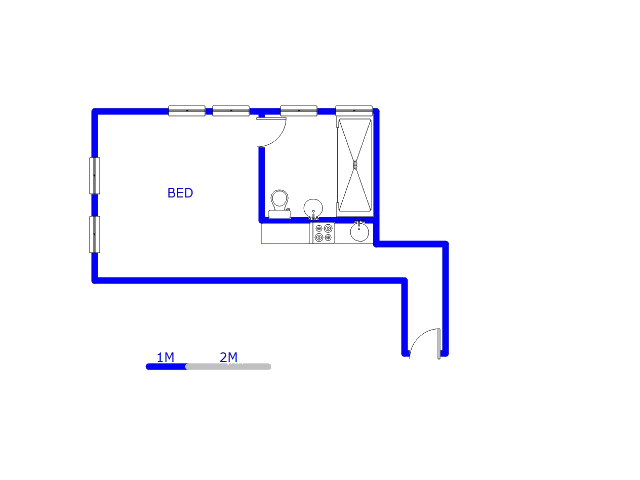 Floor plan of the property in Cape Town Centre