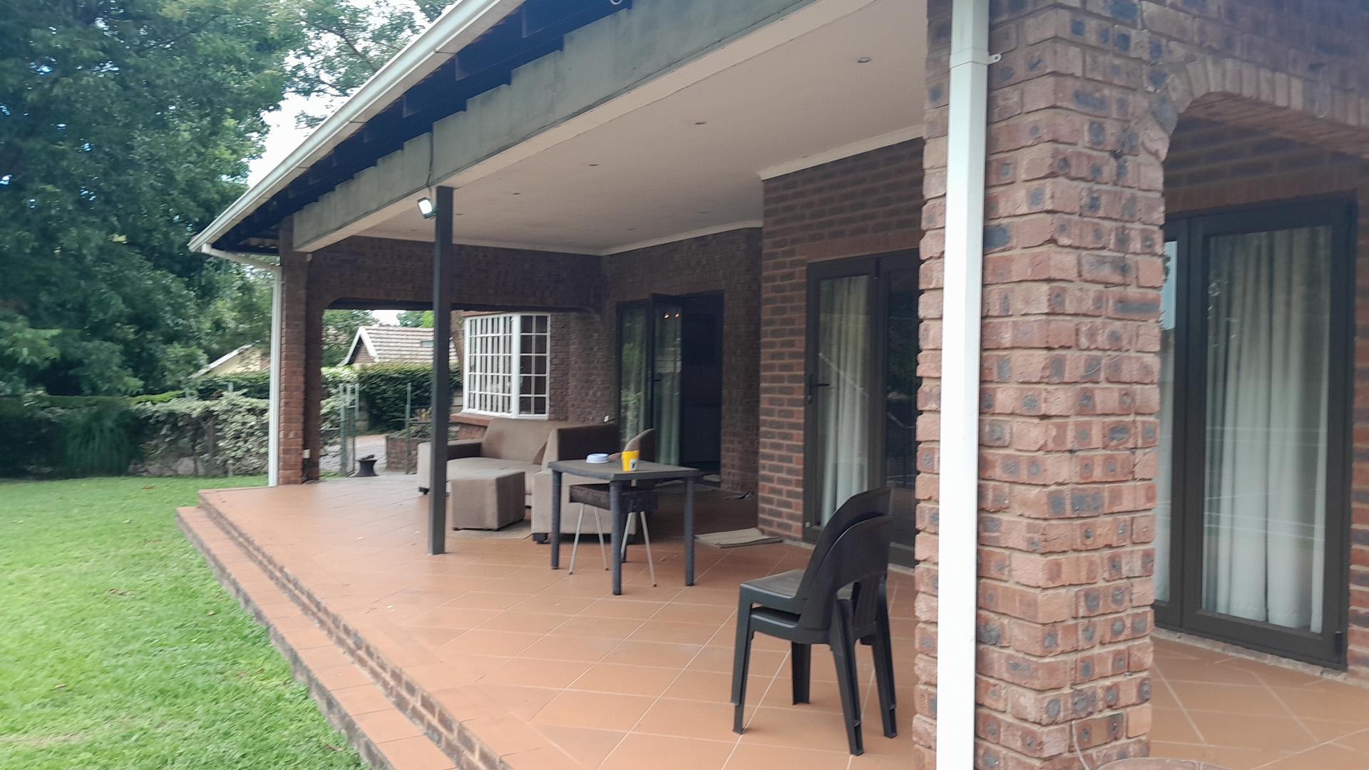 Patio of property in Scottsville PMB