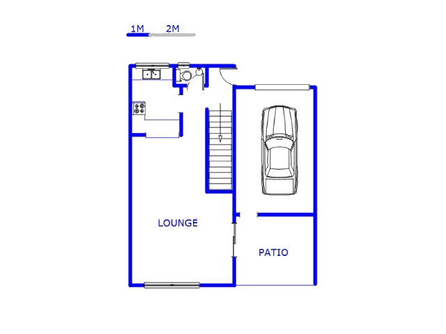 Floor plan of the property in Vereeniging