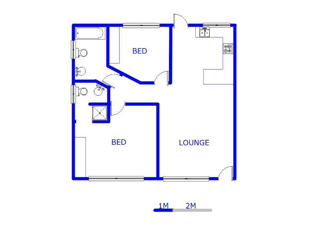 Floor plan of the property in Robinpark