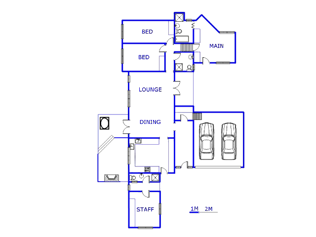 Floor plan of the property in Chiltern Hills