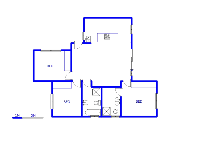 Floor plan of the property in Westlake View