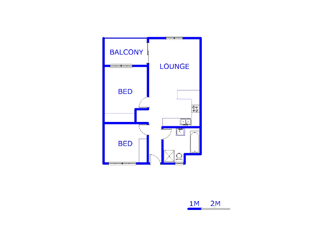 Floor plan of the property in Glen Austin AH (Midrand)