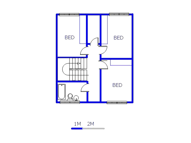 Floor plan of the property in Georgetown