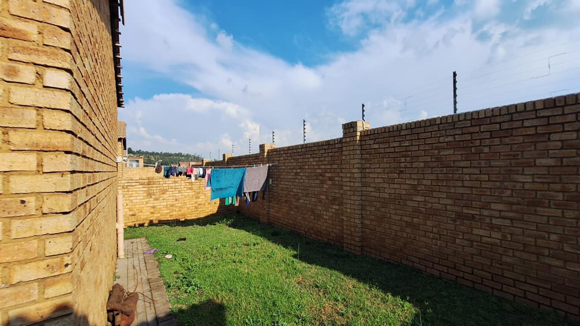 Backyard of property in Krugersdorp