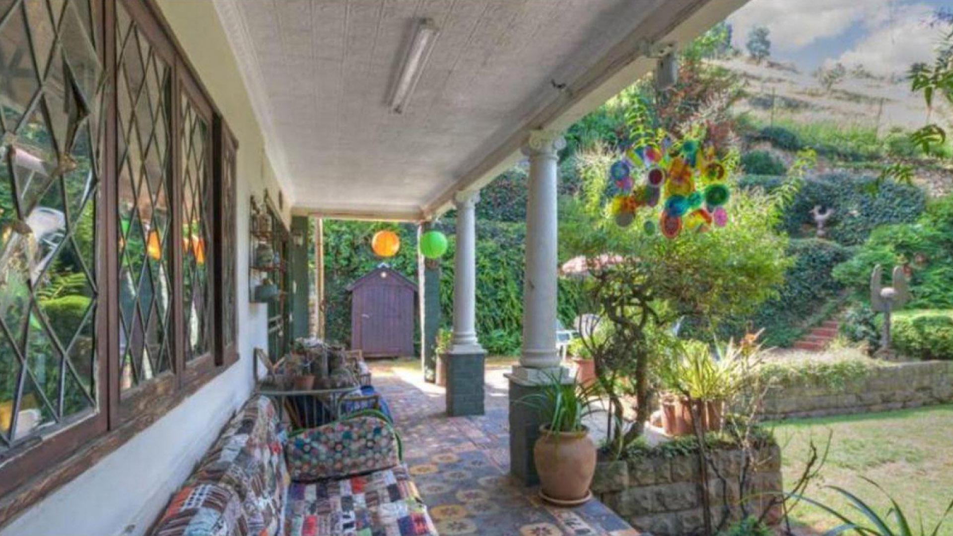 Patio of property in Bezuidenhout Valley