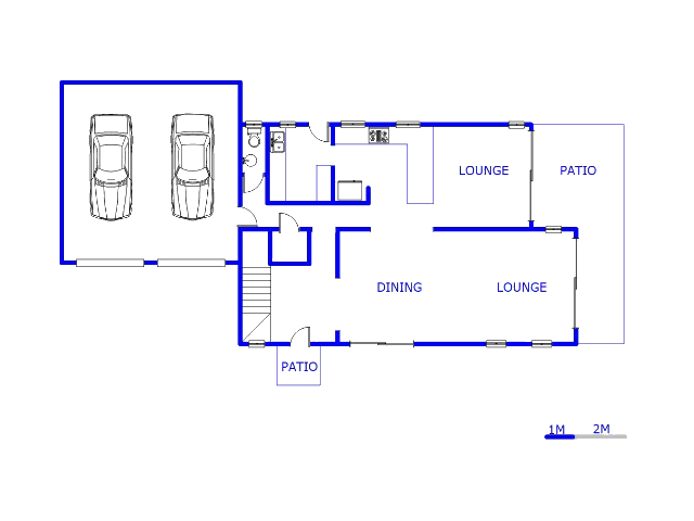 Floor plan of the property in Kensington - JHB