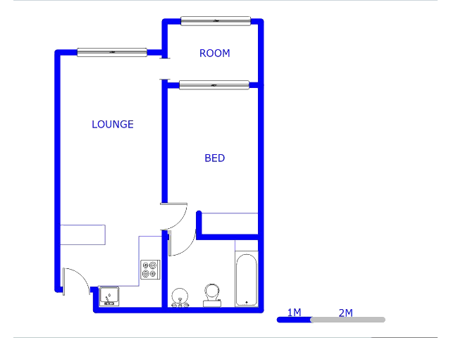 Floor plan of the property in Maraisburg