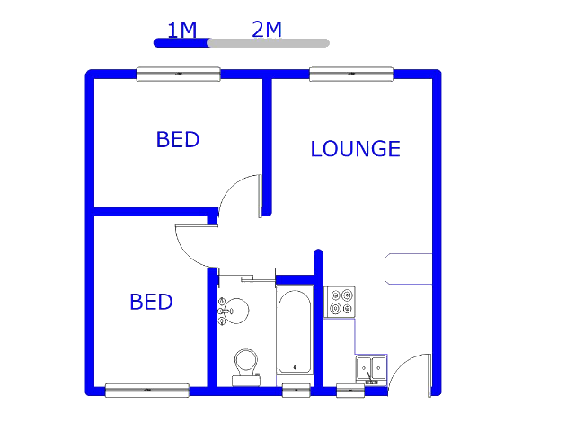 Floor plan of the property in South Hills