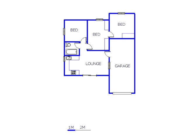 Floor plan of the property in Windmill Park