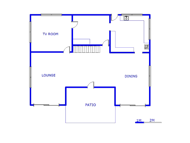 Floor plan of the property in Trafalgar
