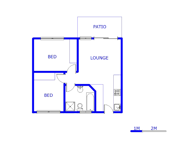 Floor plan of the property in Elandspark