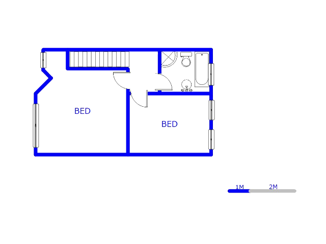 1st Floor - 41m2 of property for sale in Albertville