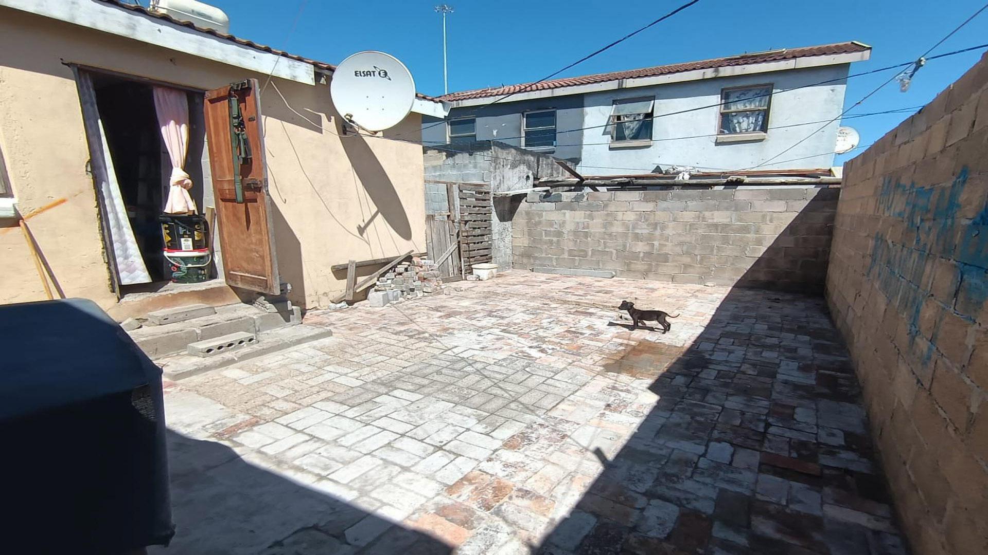 Backyard of property in Mitchells Plain