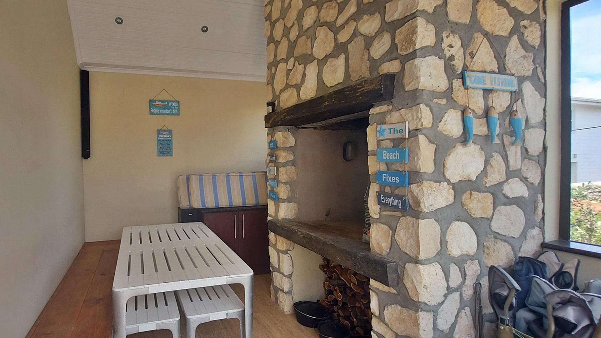 Braai Area of property in Arniston