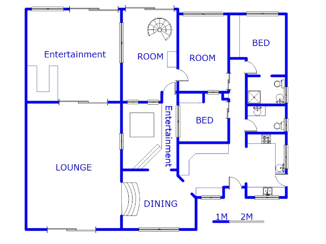 Floor plan of the property in Wilropark