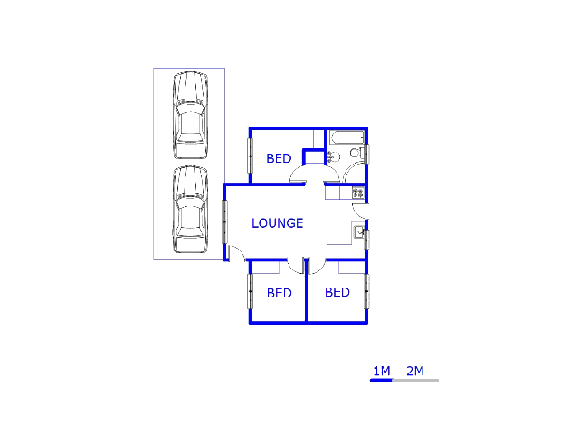 Floor plan of the property in Lotus Gardens