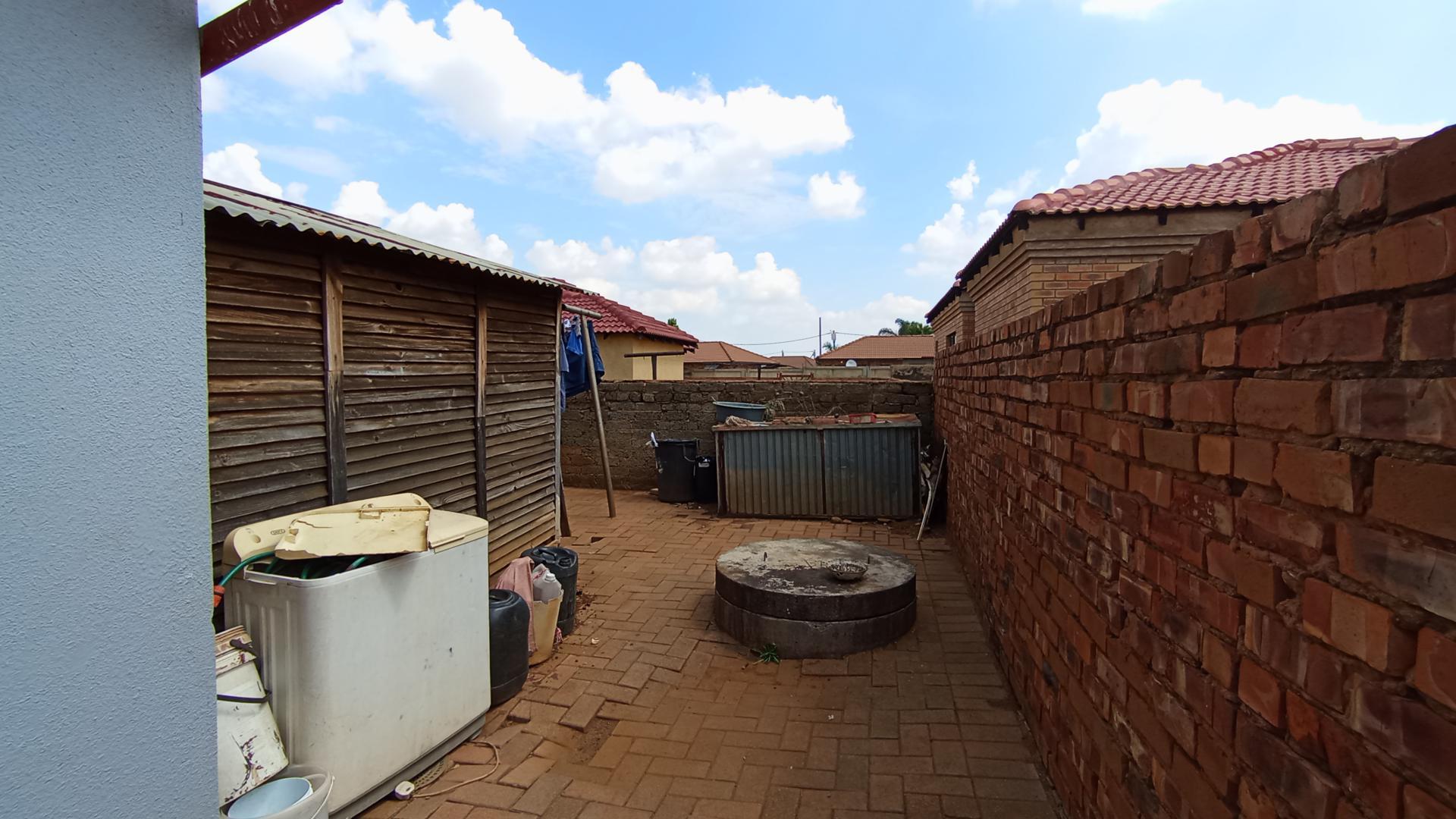Backyard of property in Soshanguve