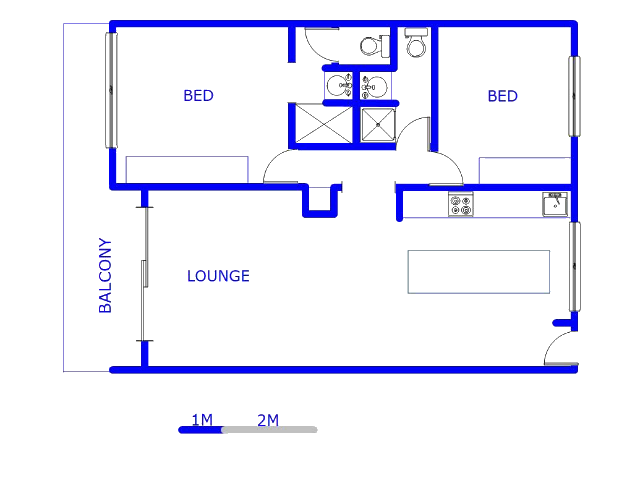 Floor plan of the property in Hillhead