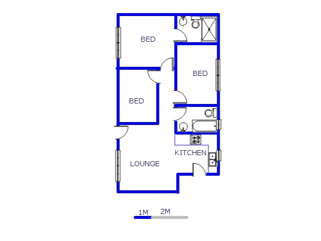 Floor plan of the property in Sky City