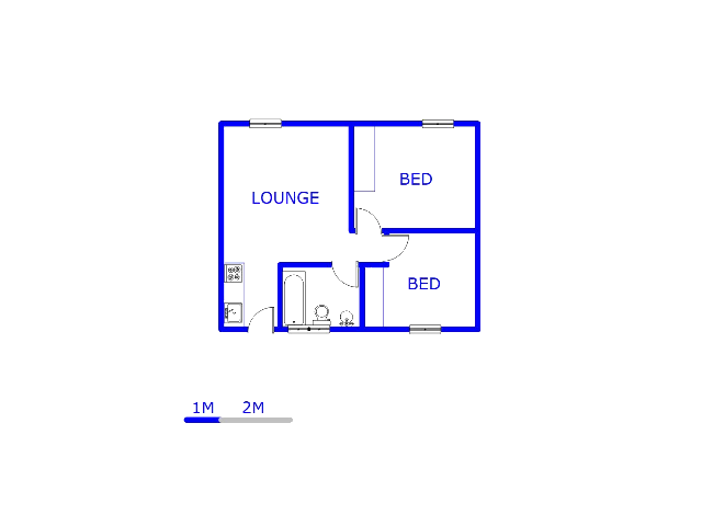 Floor plan of the property in Lotus Gardens