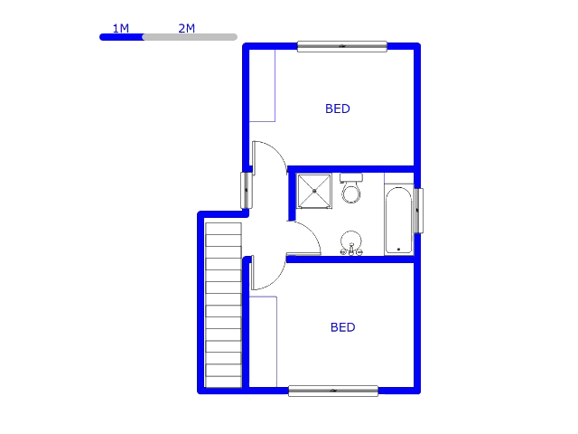 Floor plan of the property in Florida Glen