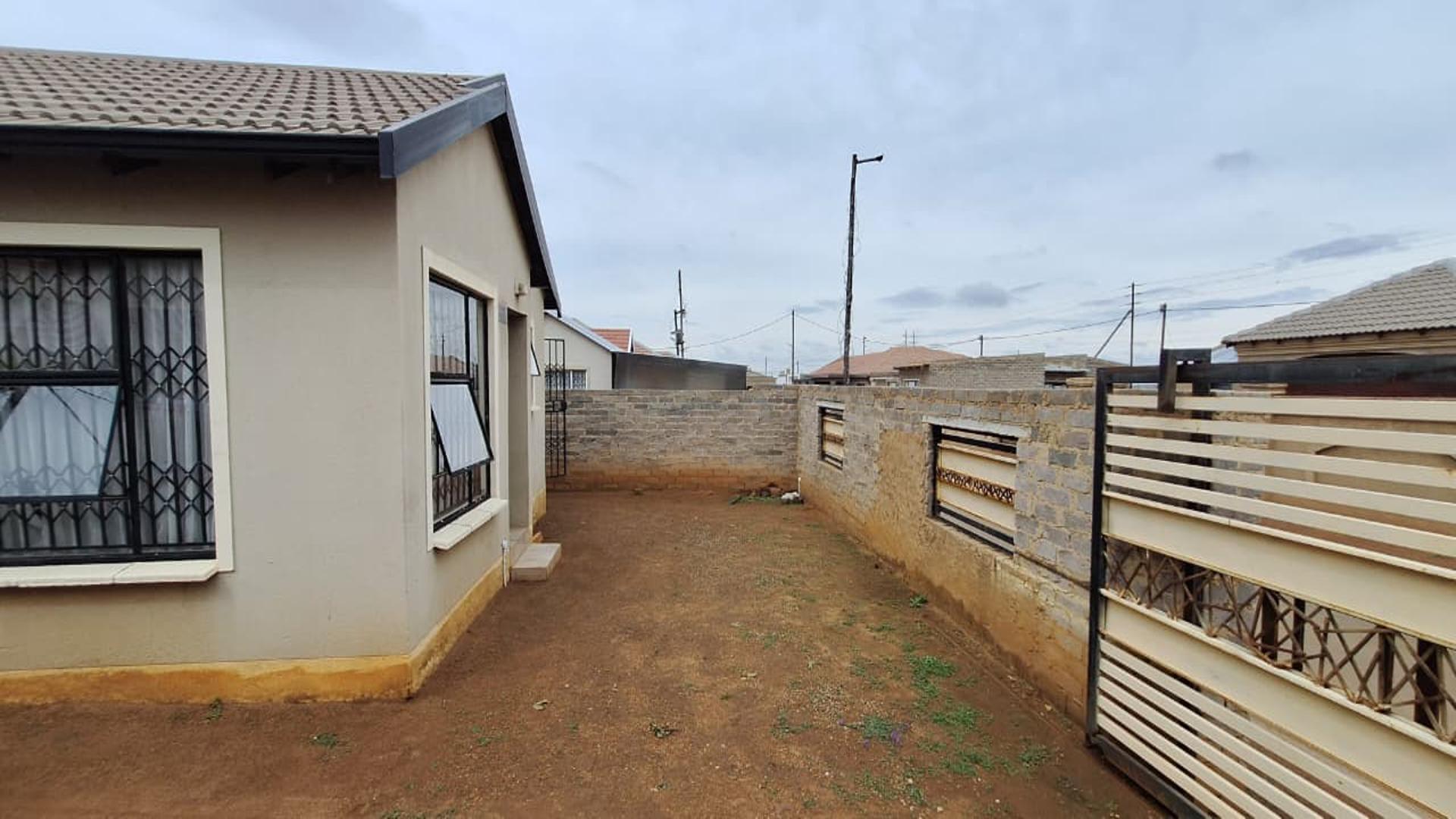 Backyard of property in Evaton West